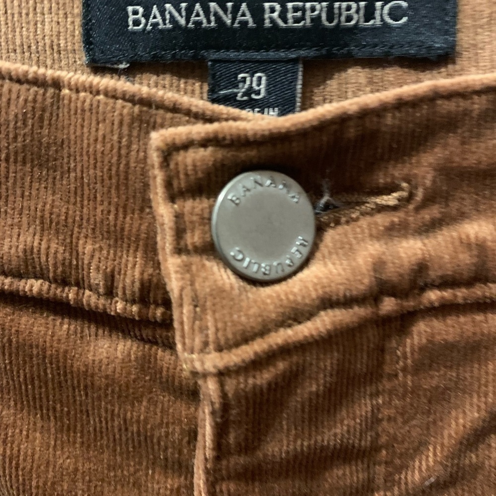Banana Republic Mr Skinny Cord Camel Pants - Picture 5 of 10